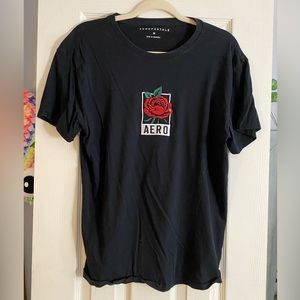 Aeropostale Medium Black Graphic Tee